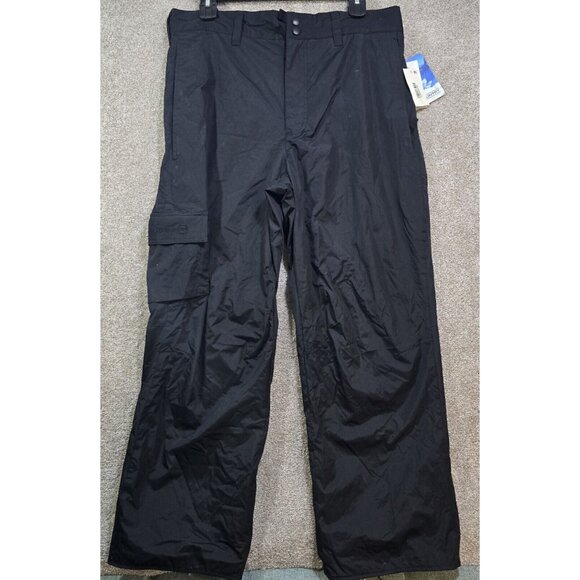 Free Country Snow/Ski Pants Black Pockets Lightweight Elastic Waist Men's XL New - Picture 1 of 12